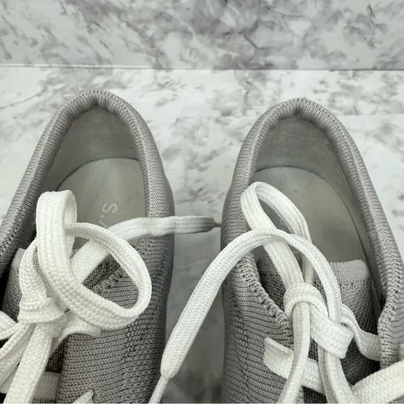 ROTHY’S The Lace Up Sneaker Women's Size 10 Gray Casual Knit - Picture 8 of 14
